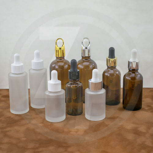 ظروف قطره چکان شیشه ای